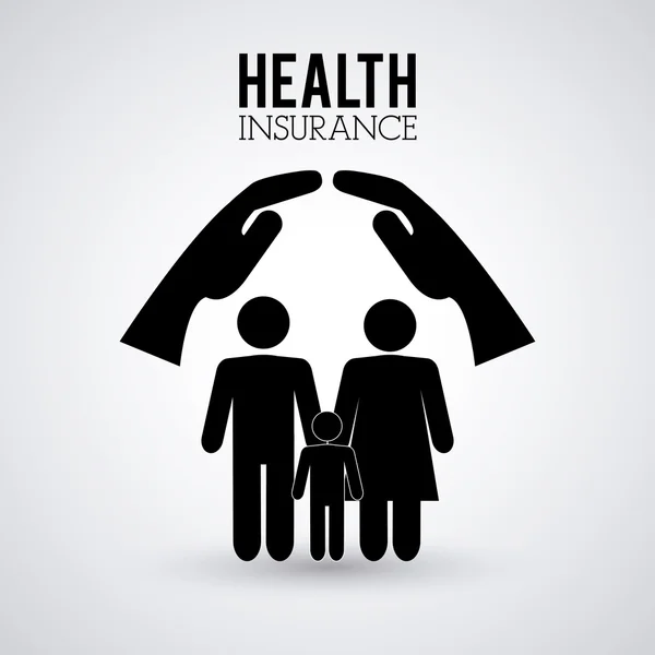 Human insurance design — Stock Vector