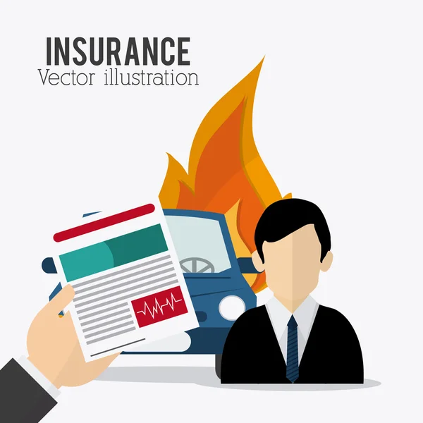 Insurance icons design — Stock Vector