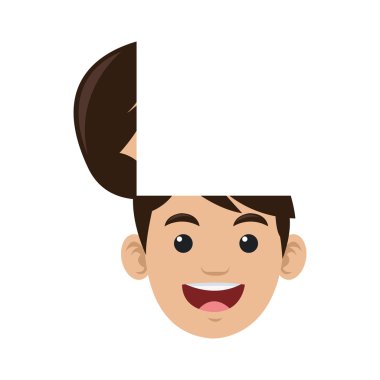 top ile erkek baş simgesini açın.