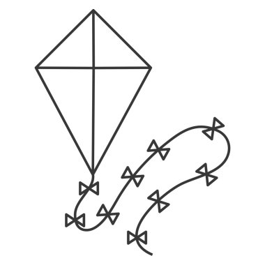 Uçurtma simge vektör