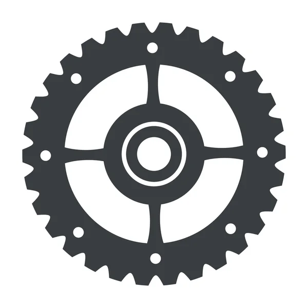 Single gear icon — Stock Vector