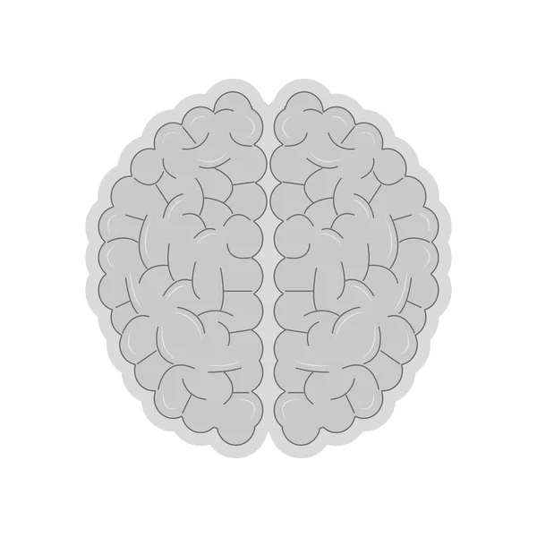 मानवी मेंदू चिन्ह — स्टॉक व्हेक्टर