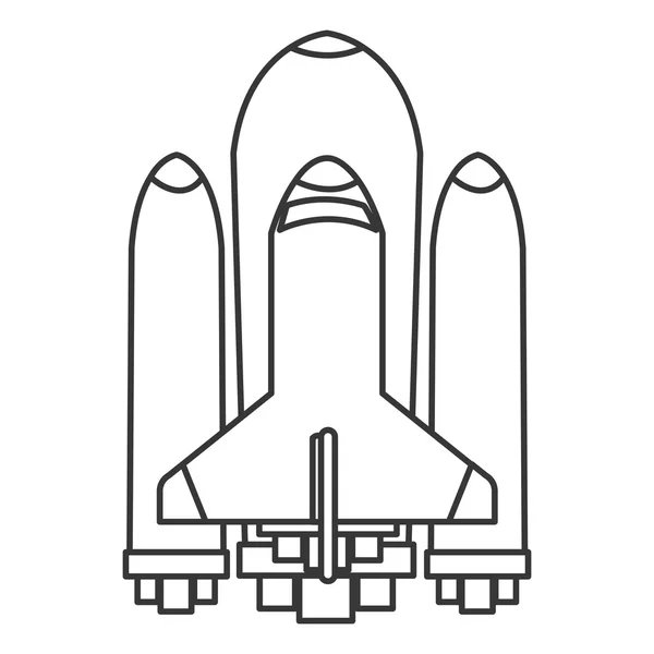 Space-Shuttle-Ikone — Stockvektor