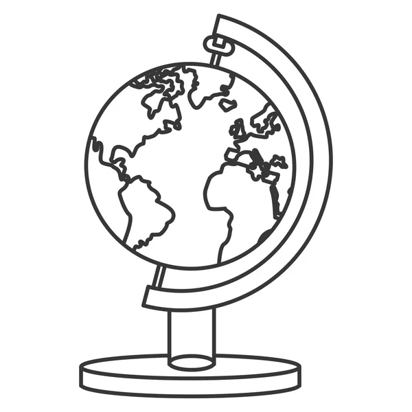 Mapa de la Tierra icono — Vector de stock