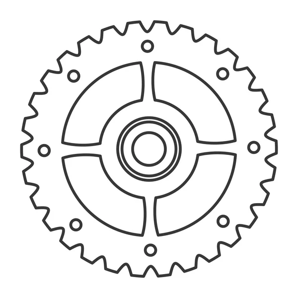 Icono de engranaje único — Vector de stock