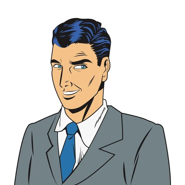 Muž s sako a kravatu — Stockový vektor