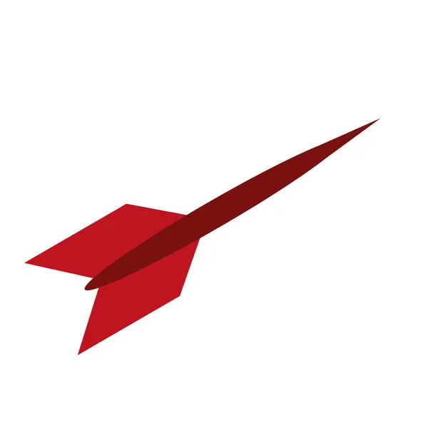 Rotes Dart-Symbol — Stockvektor