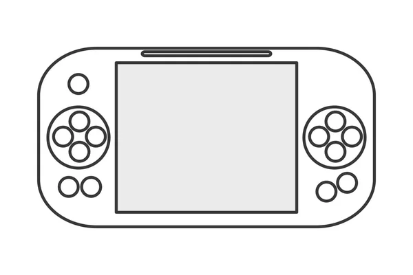 Mobile gaming device — Stock Vector