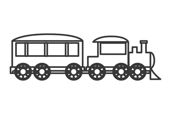Значок игрушечного поезда — стоковый вектор