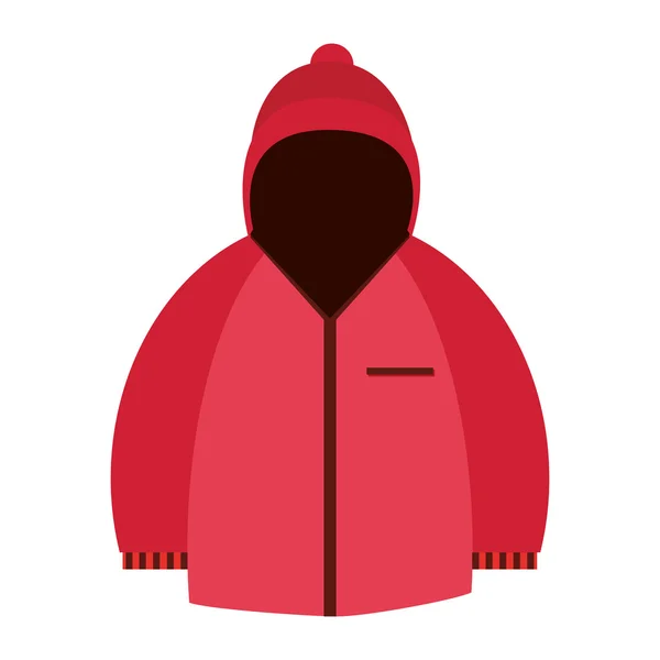 Winter jacket icon — Stock Vector