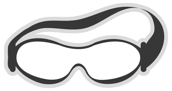 Skibrille pictogram — Stockvector