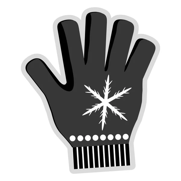 Winter glove ikonen — Stock vektor