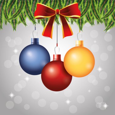 Dekorasyon simgesi. Mutlu Crhsitmas. vektör grafiği