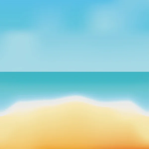 Икона моря и пляжа. Летний дизайн. Векторная графика — стоковый вектор