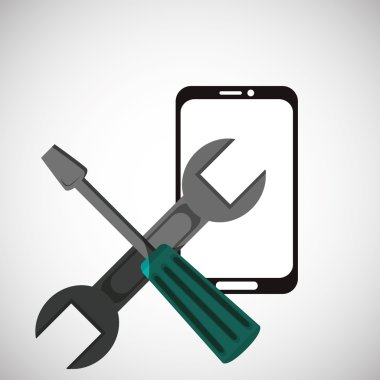 İletişim tasarımı. Ortam simgesi. Düz illiustration, vektör grafiği