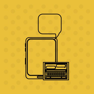 İletişim tasarımı. balonu simgesinin. Düz illüstrasyon, vector gra