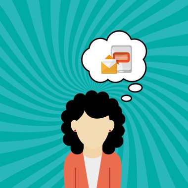 İletişim tasarımı. balonu simgesinin. Düz illüstrasyon, vector gra