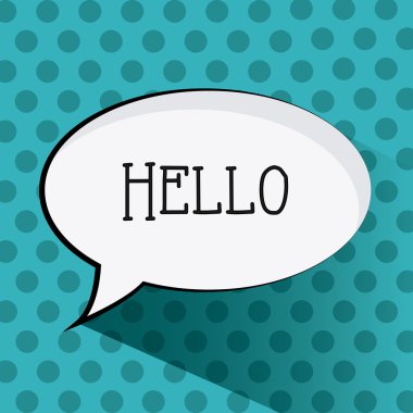 Pop sanat iletişim balonu, vektör çizim