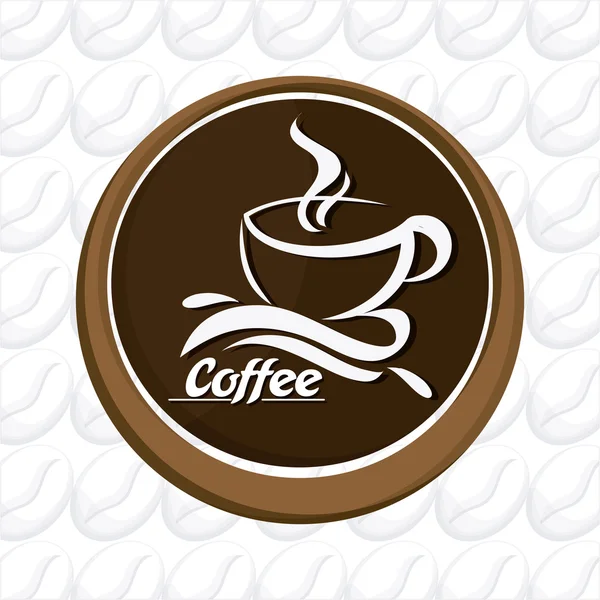 커피 디자인입니다. 음료 개념입니다. 평면 그림 — 스톡 벡터