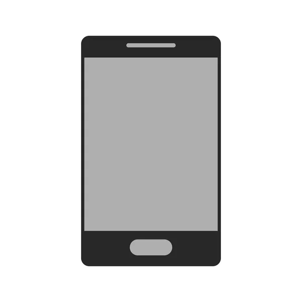 Teléfono móvil con botón — Vector de stock
