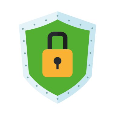 kilit simgesi ile kalkan