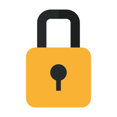 Kapalı asma kilit simgesi