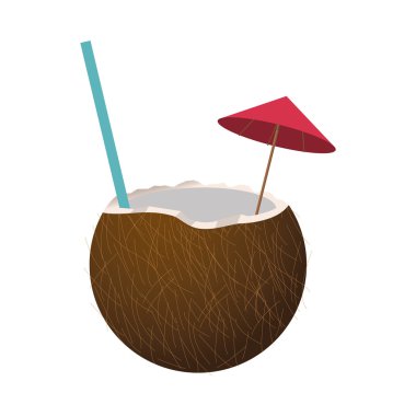 Hindistan cevizi kokteyli simgesi