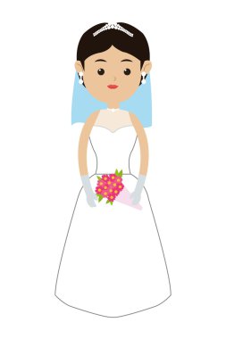 Beyaz gelin simgesi