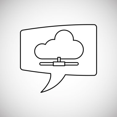 İletişim tasarımı. Ortam simgesi. Düz illüstrasyon, vektör grafiği