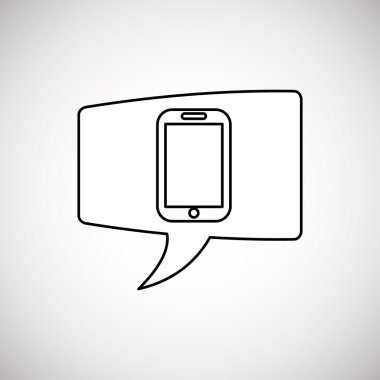 İletişim tasarımı. Ortam simgesi. Düz illüstrasyon, vektör grafiği