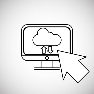 İletişim tasarımı. Ortam simgesi. Düz illüstrasyon, vektör grafiği