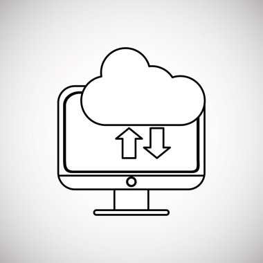 İletişim tasarımı. Ortam simgesi. Düz illüstrasyon, vektör grafiği