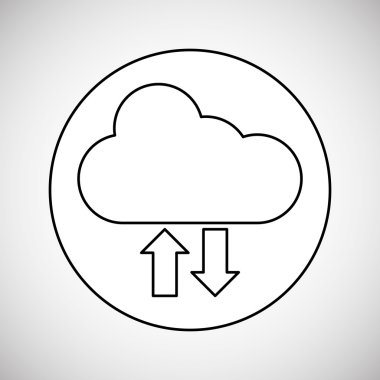 İletişim tasarımı. Ortam simgesi. Düz illüstrasyon, vektör grafiği