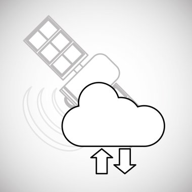 İletişim tasarımı. Ortam simgesi. Düz illüstrasyon, vektör grafiği