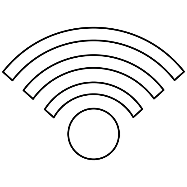 単純な wifi のアイコン — ストックベクタ