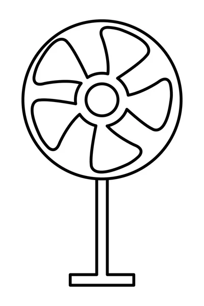 Icône de ventilateur simple — Image vectorielle