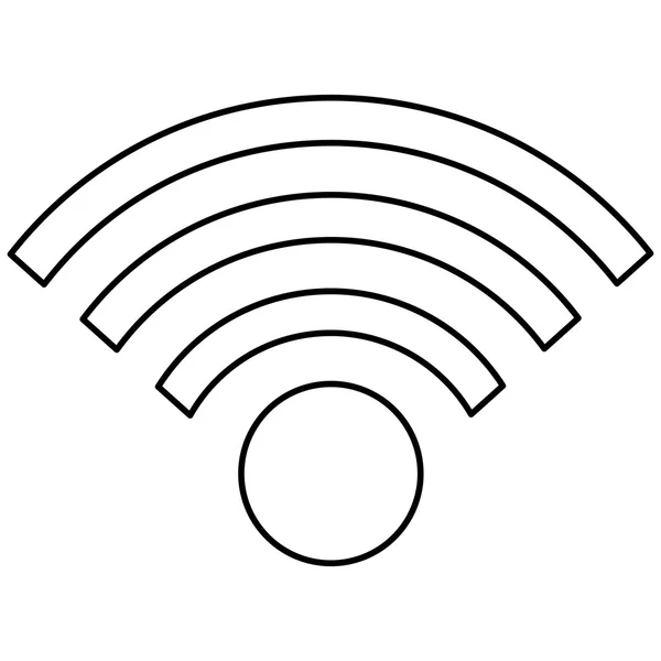 単純な wifi のアイコン — ストックベクタ