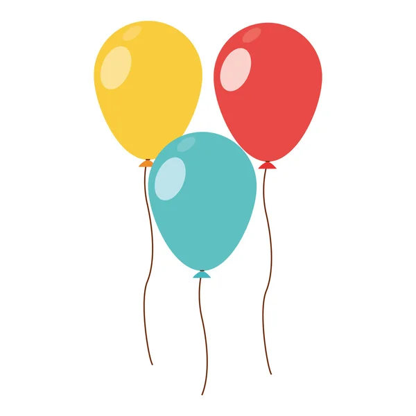 Ícone de três balões —  Vetores de Stock