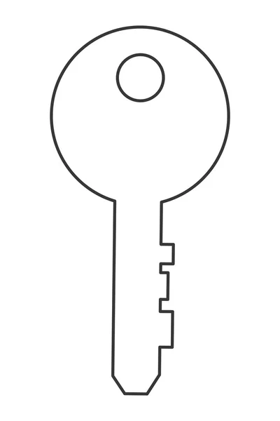 Простой значок ключа — стоковый вектор