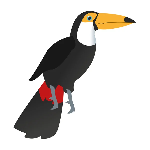 Icona dell'uccello tucano — Vettoriale Stock