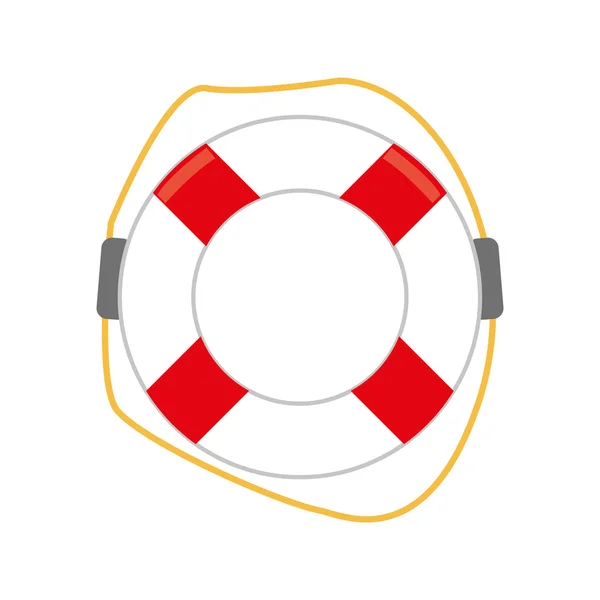 Colored lifebuoy icon — Stock Vector