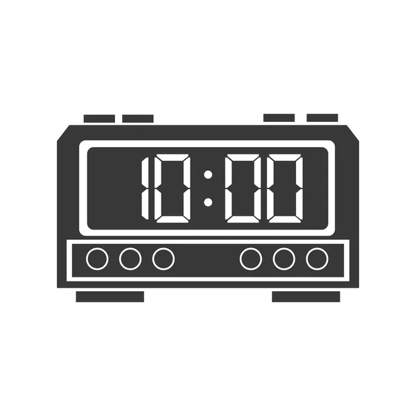 Despertador digital icono del reloj — Archivo Imágenes Vectoriales