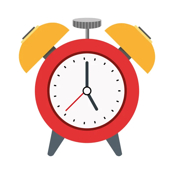 Reloj despertador analógico icono — Vector de stock