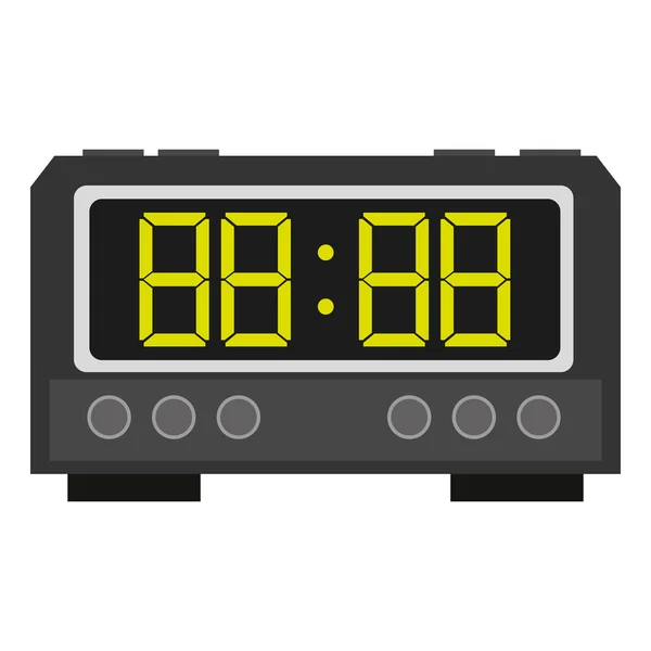 Despertador digital icono del reloj — Archivo Imágenes Vectoriales