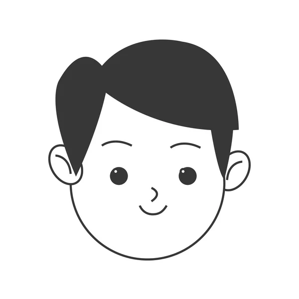 Cara del hombre icono — Vector de stock