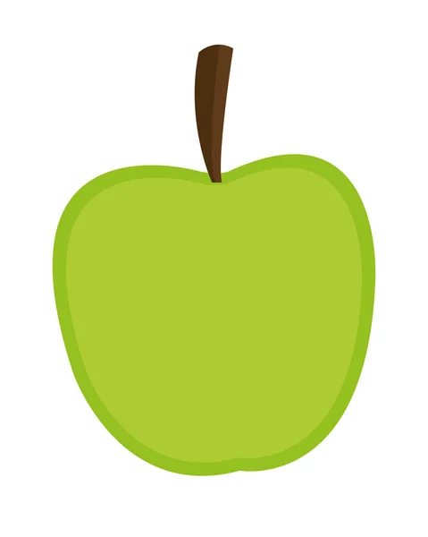Whole apple icon — Stock Vector