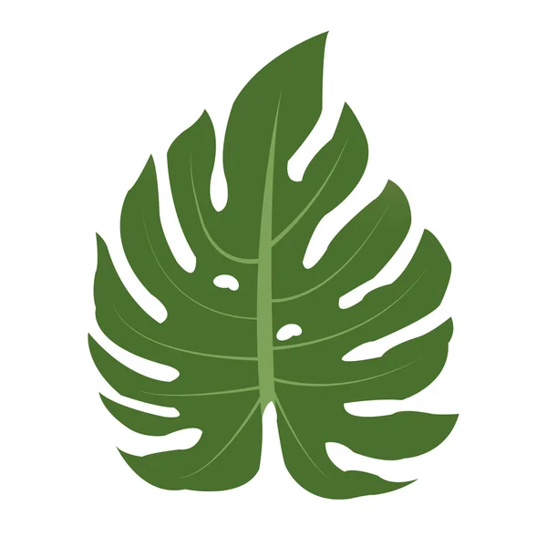 Grünes Blatt-Symbol — Stockvektor