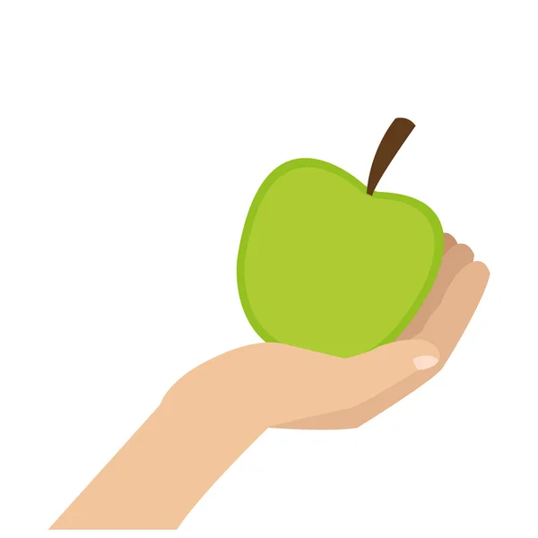 Ikona całe jabłko — Wektor stockowy