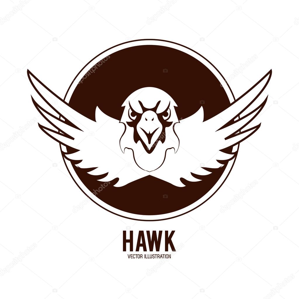 Animal  concept represented by Haluk icon over circle. Isolated and flat illustration