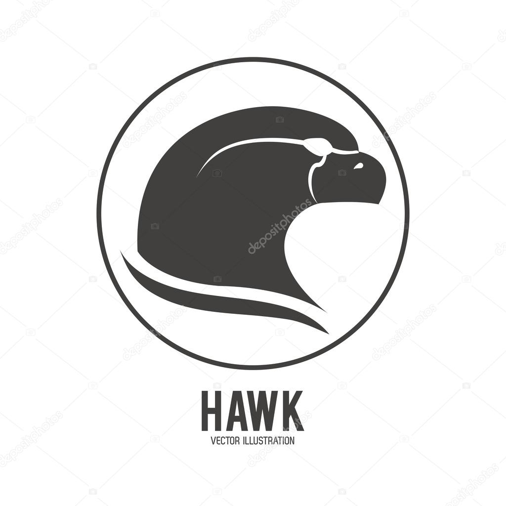 Animal  concept represented by Haluk icon over circle. Isolated and flat illustration